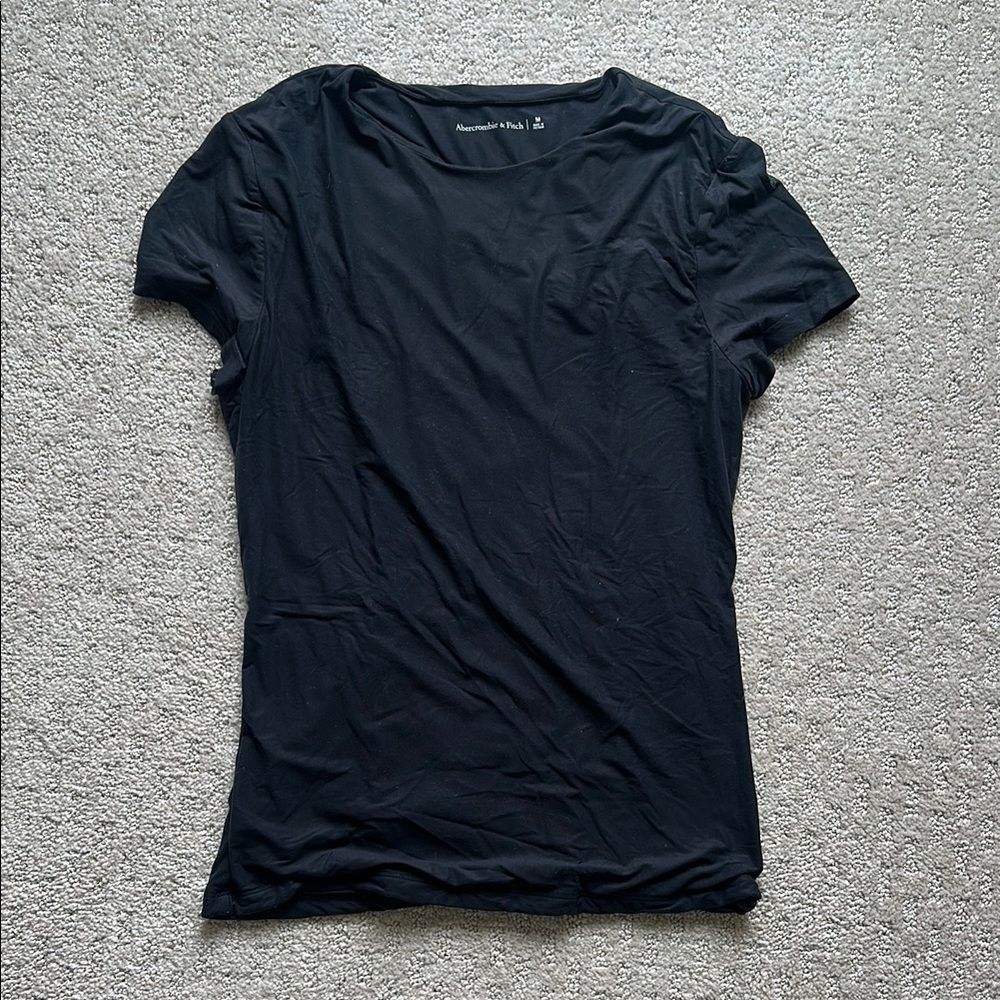 Abercrombie Buttery Black Tee